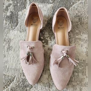 Carter Mauve Suede Tassel Loafers